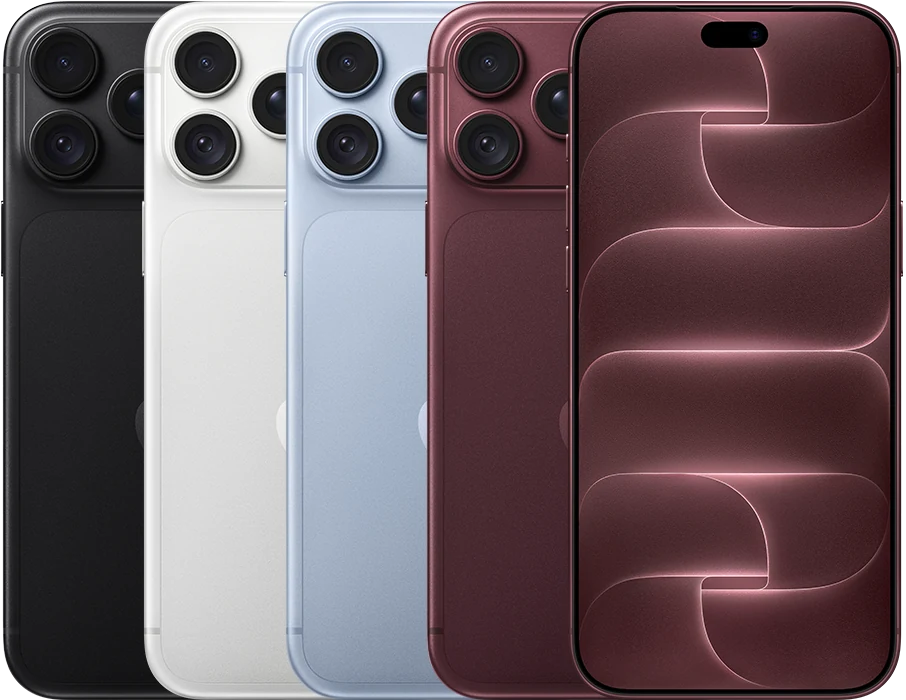 iPhone 18 Pro Max en sus cuatro acabados de referencia